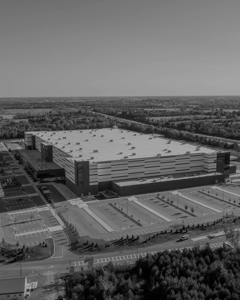 Zabezpečený areál datacentra ze vzduchu