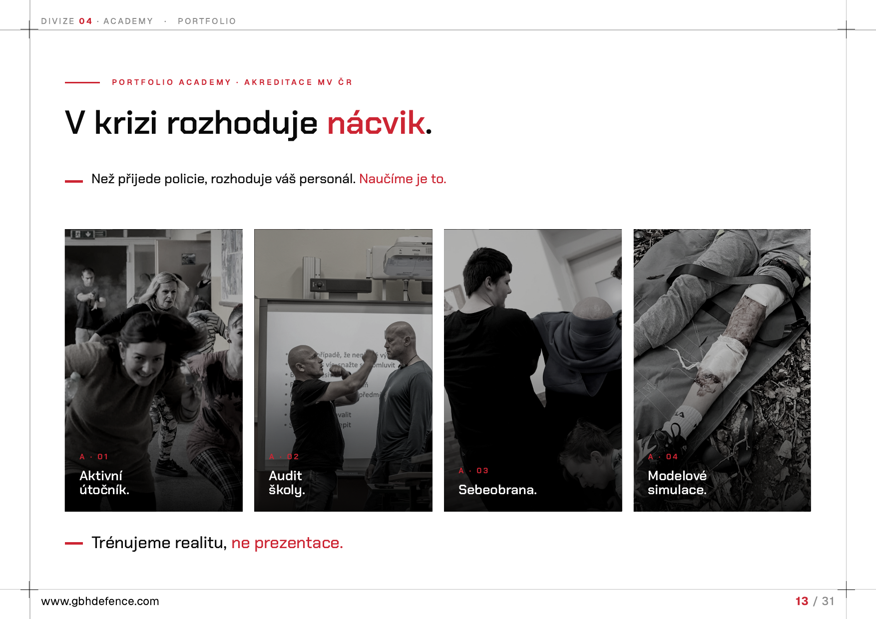Product book banner: Academy školení